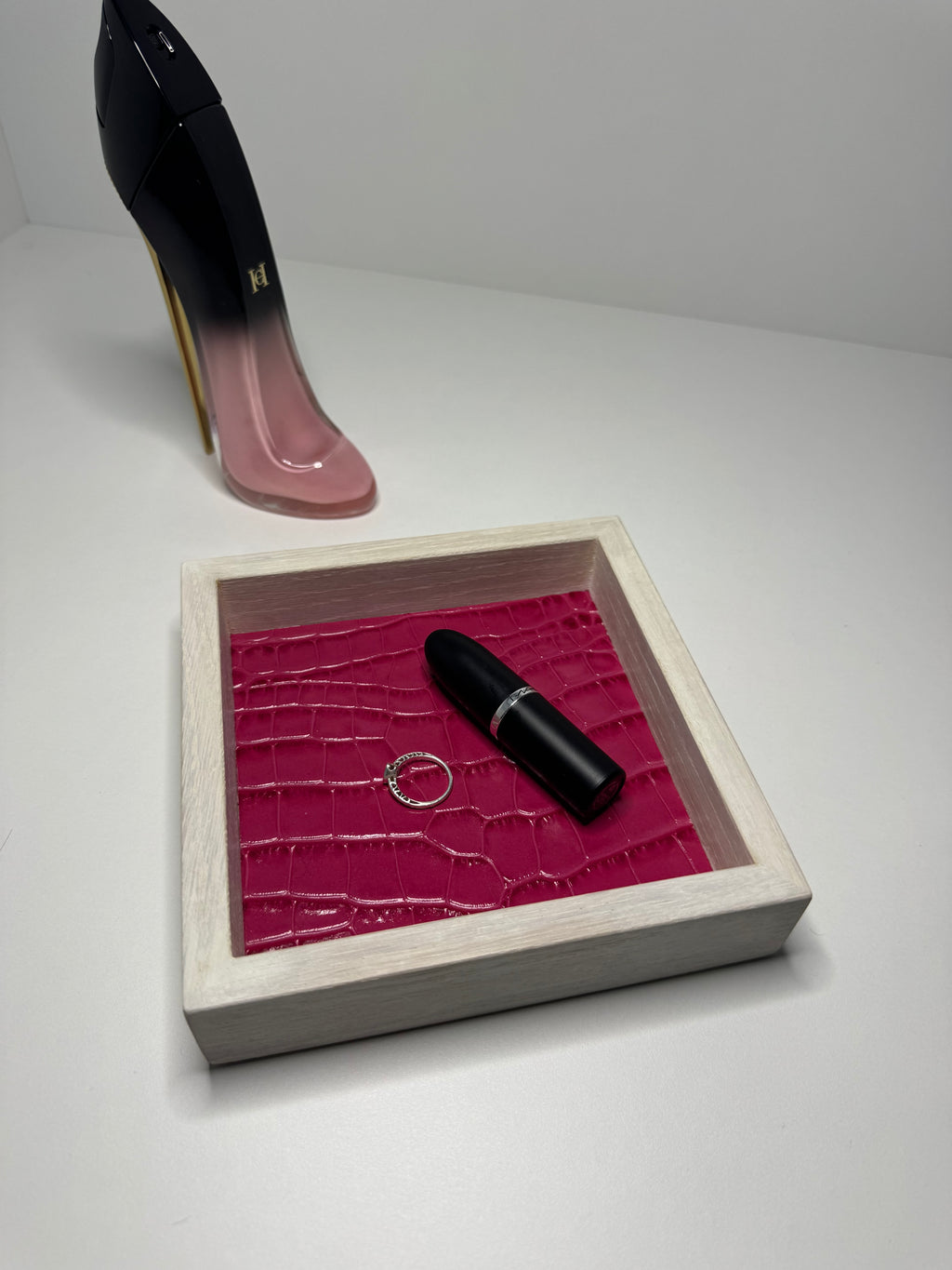 KK Fuchsia Kroko Blanc